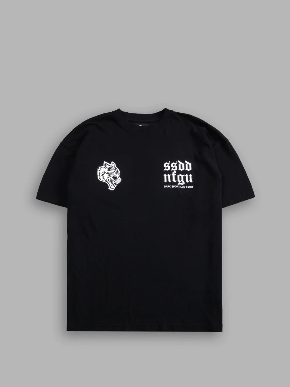 Darc Sport Black Short-Sleeve Tee with White Graphic